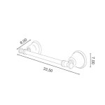 Allpe Harmony Wieszak na ręcznik 33,5 cm chrom HA014