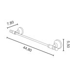 Allpe Perla Wieszak na ręcznik 45 cm chrom PE014