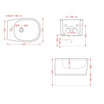 Artceram Atelier Bidet wiszący 37x52 cm biały ATB00101;00