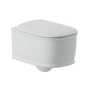 Artceram Atelier Miska WC wisząca biała 37x52 cm z deską wolnoopadajacą ATV00101;00+AZA00101;71