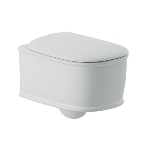 Artceram Atelier Miska WC wisząca biała 37x52 cm z deską wolnoopadajacą ATV00101;00+AZA00101;71