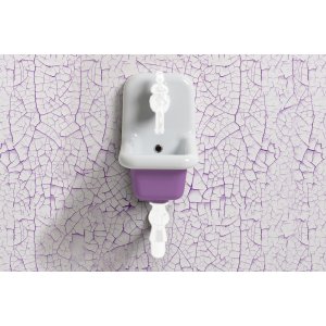 Bleu Provence True Colors Umywalka wisząca 26x35 white+purple TCL26C