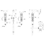 Bongio Impero bateria bidetowa 3-otworowa 06503