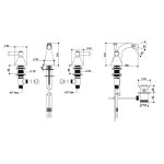 Bongio Mille Nuits bateria bidetowa 3-otworowa 22503