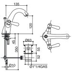 Bongio Mille Nuits bateria umywalkowa 22521