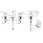 Bongio Radiant bateria bidetowa 3-otworowa 02503