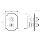 Bongio Radiant bateria prysznicowa termostatyczna 1-drogowa podtynkowa 02544