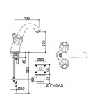 Bongio Rivolì bateria umywalkowa 05521