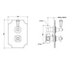 Bongio Zenith bateria prysznicowa termostatyczna 1-drogowa podtynkowa 23544