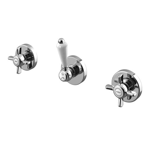 Bruma Imperial Bateria wannowo-natryskowa 3-drożna Podtynkowa Chrom 1173104CR