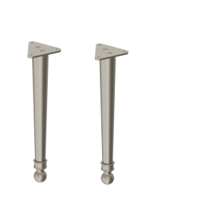 Burlington Chalfont Nogi do szafki (para) brushed nickel CHLEGNKL