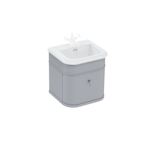  Burlington Chalfont Szafka podumywalkowa z szufladą bez uchwytu 55x47 grey CH55G