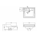 Burlington Classic Umywalka 65x57,5 biała B151TH