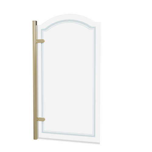 Burlington Classique Parawan na wannę otwierany z lewej 85x156,5 gold CQBSCHG850LH