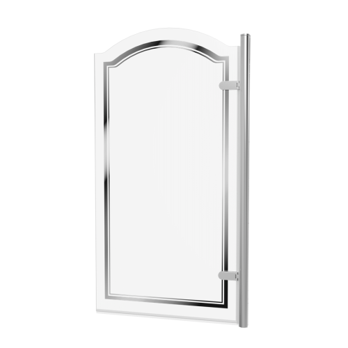 Burlington Classique Parawan na wannę otwierany z prawej 85x156,5 chrom CQBSCHC850RH
