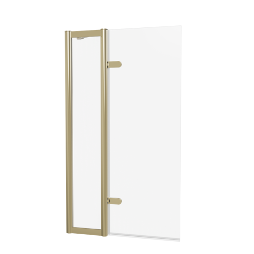 Burlington Classique Parawan na wannę uchylny 85x150 gold CQBSILGC0850