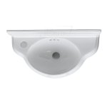 Burlington Curved Cloakroom Umywalka 49,5x25,5 biała P13L