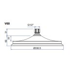 Burlington Deszczownica 12” 33 chrom V60