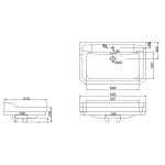 Burlington Edwardian Regal Umywalka 80x51 biała B183TH
