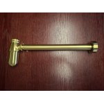   Burlington/Galatea Design Syfon umywalkowy z okrągłym spodem Złoto szczotkowane W14BRG/GDW14BRG W MAGAZYNIE!!