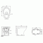 Burlington Guild Miska bezrantowa 52,5x36 biały GU6117CW