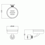 Burlington Guild Mydelniczka chrom GU005C