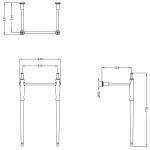 Burlington Guild Stelaż 43x33,7 chrom GU45X77C