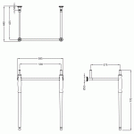 Burlington Guild Stelaż 58,5x44,8 brushed nickel GU62X77L