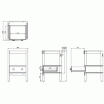 Burlington Guild Szafka 49,8x47,8 light oak GU5600DLOK_FS