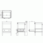 Burlington Guild Szafka 55,6x47,8 carlyle green GU6500DCG_FS