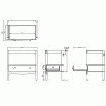 Burlington Guild Szafka 78x52,2 dark oak GU8500DDOK_FS