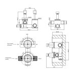 Burlington Riviera Element podtynkowy baterii prysznicowych HOX.005V