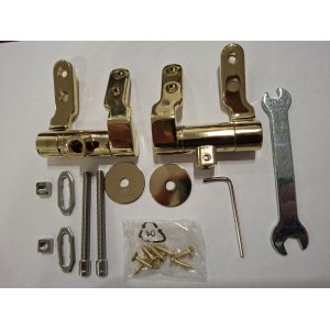  Burlington Riviera Zawiasy do deski sedesowej wolnoopadającej Złote RIV.030