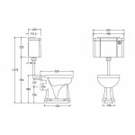 Burlington Rura do dolnopłuku chrom T31CHR