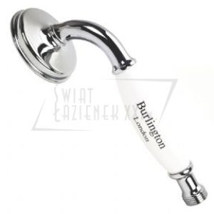   Burlington Słuchawka prysznicowa ceramiczna chrom/biały V29 W MAGAZYNIE!!