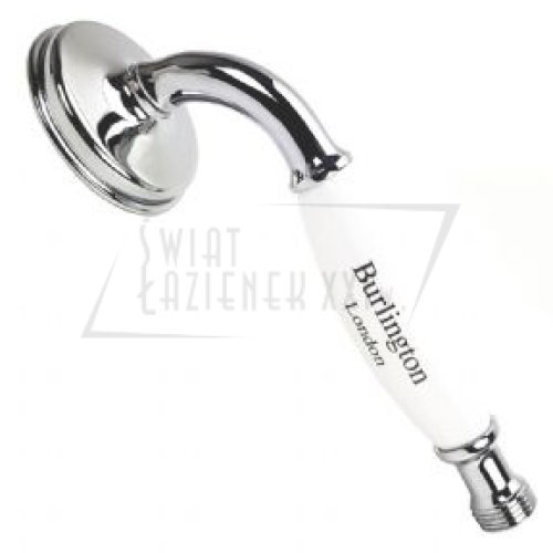   Burlington Słuchawka prysznicowa ceramiczna chrom/biały V29 W MAGAZYNIE!!