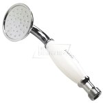   Burlington Słuchawka prysznicowa ceramiczna chrom/biały V29 W MAGAZYNIE!!