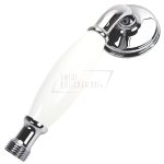   Burlington Słuchawka prysznicowa ceramiczna chrom/biały V29 W MAGAZYNIE!!