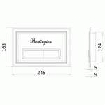 Burlington Traditional Przycisk spłuczki gold BURPLATEG