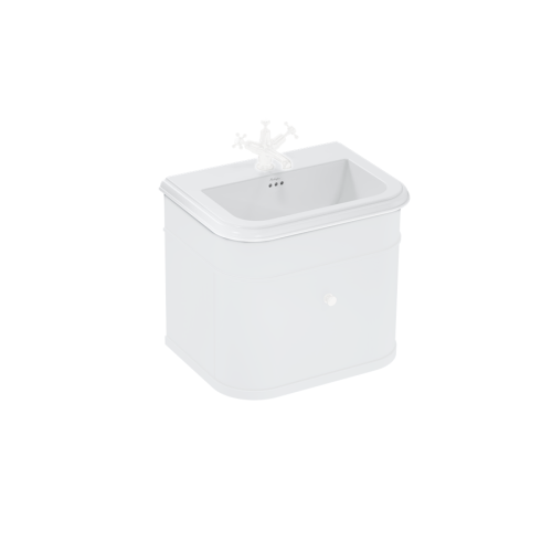 Burlington Umywalka 65x47 biały połysk CH0651SCW