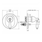 Carlo Frattini Herend Bateria wannowo-natryskowa jednouchwytowa podtynkowa Chrom F5409X2CR