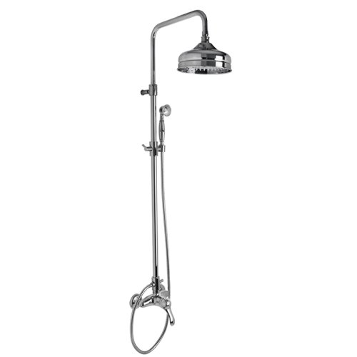 Carlo Frattini Lamp Bateria natryskowa z deszczownicą Ø 20 cm i słuchawką Chrom F3305/2CR