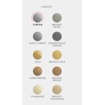 Carlo Frattini Park Line Bateria wannowa wolnostojąca podtynkowa ze słuchawką i wężem element zewnętrzny brushed champagne F1304/4HS