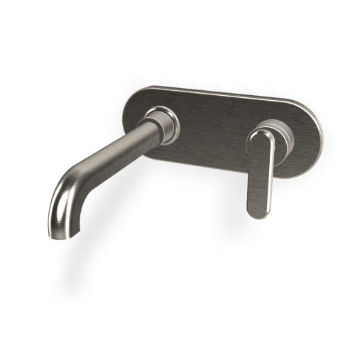 Carlo Frattini Park Line Bateria umywalkowa podtynkowa z korkiem klik klak element zewnętrzny brushed nickel F1301WLX5SN