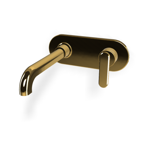 Carlo Frattini Park Line Bateria umywalkowa podtynkowa z korkiem klik klak element zewnętrzny gold F1301WLX5OR