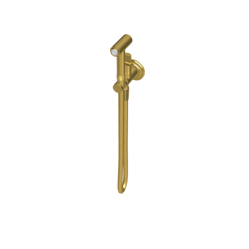 Carlo Frattini Park Line Bidetka ze słuchawką i wężem podtynkowa element zewnętrzny brushed gold F1320/4OS
