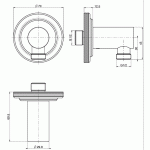 Carlo Frattini Park Line Przyłącze wody 1/2" chrom F1372CR