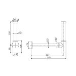 Carlo Frattini Spillo Steel Syfon umywalkowy INOX F409INOX