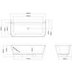 Clearwater Patinato Wanna wolnostojaca 169x80 cm biały N3BCS