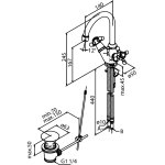 Damixa Tradition Bateria umywalkowa chrom 37020.00